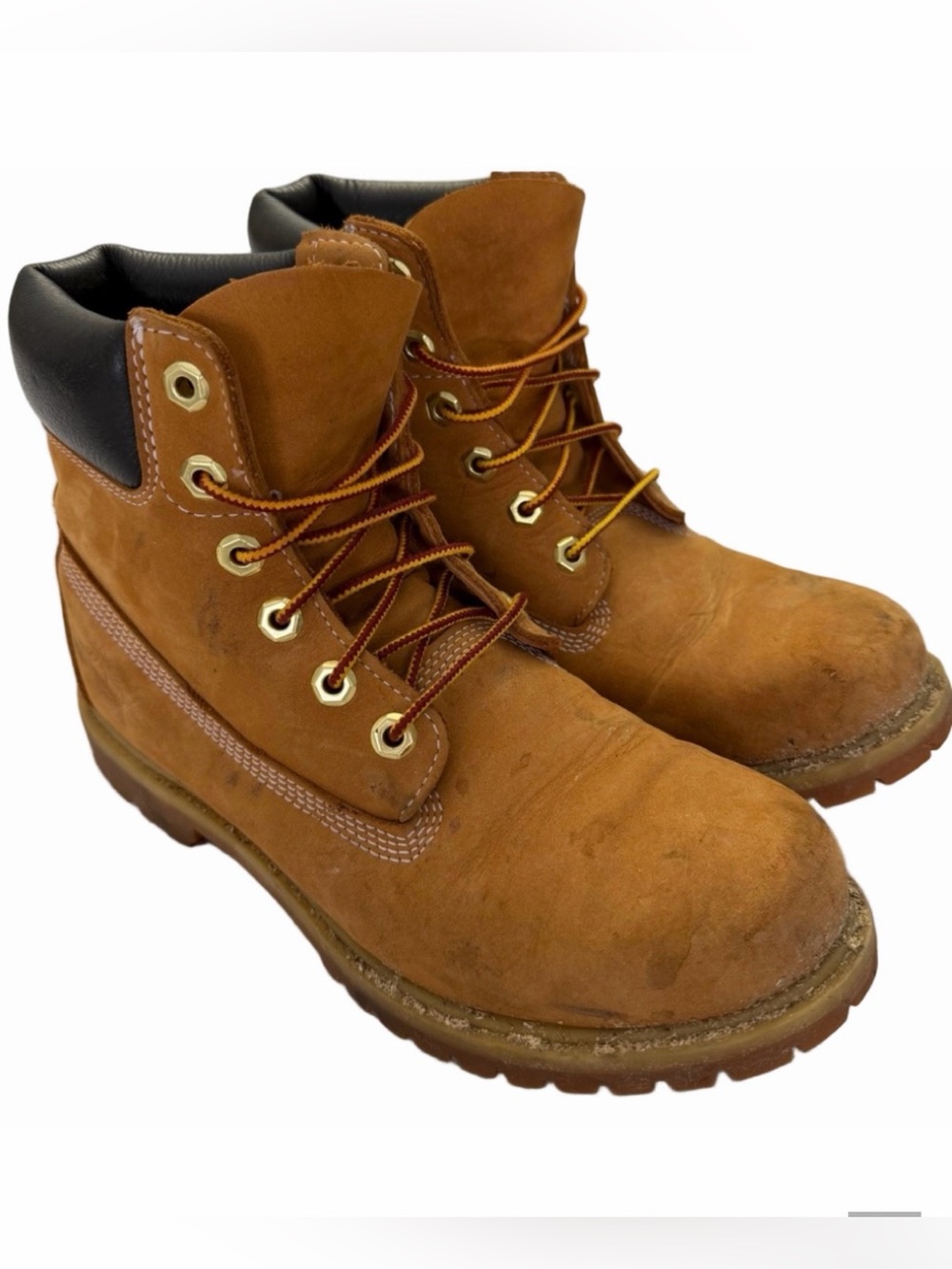 Timberland Waterproof Woman Lady 9M 6 Inch Tan Leather Suede Boots